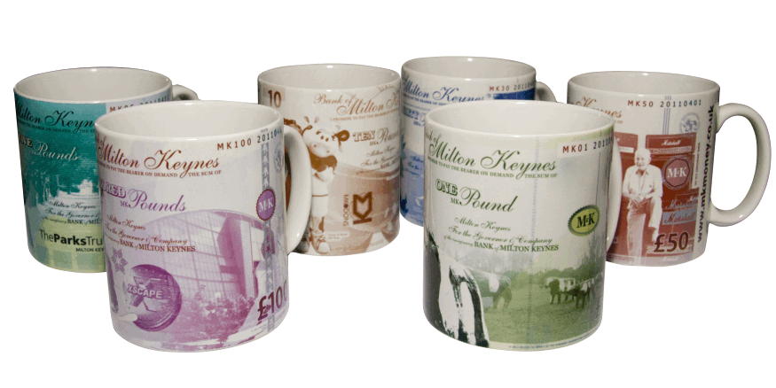 Milton Keynes MK Money mugs
